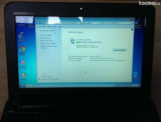 Dell inspiron mini 10 - are ssd si licenta win 7 starter
