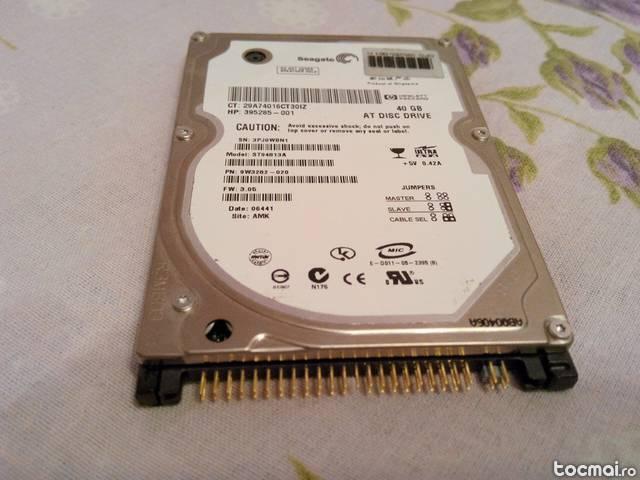 Hard disk de laptop I|DE Seagate 40GB 5400 RPM 8MB