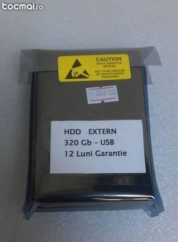 Hard Disk Extern USB 320 Gb. 12 Luni Garantie!