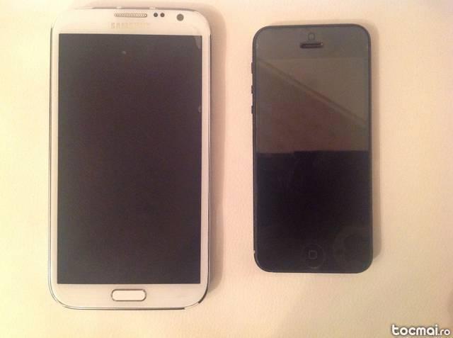 Iphone 5 si Samsung Note II