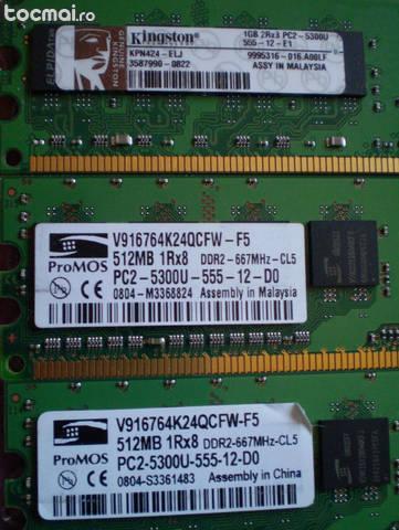 Memorii ram server- ddr3 pc3 8500 si desktop- ddr2 5300