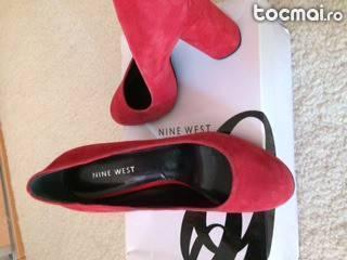 Pantofi Nine West, noi, culoare rosie