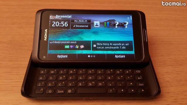 Telefon Nokia E7 black, impecabil