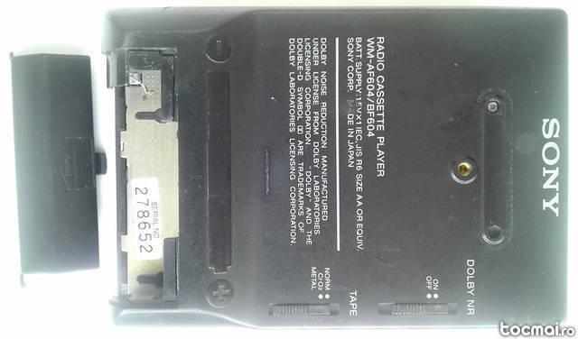 Walkman sony wm- af 604/ bf- 604, metalic, japan