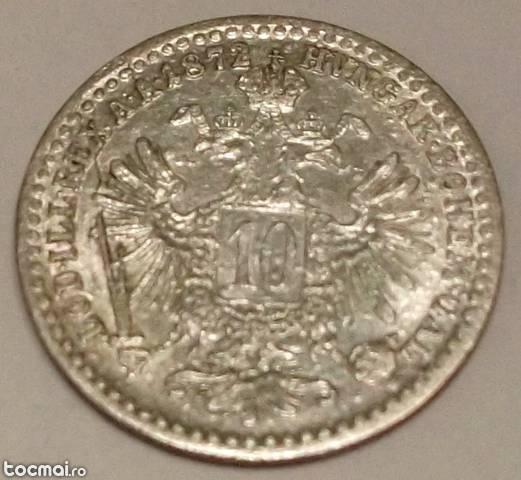 Austria 10 kreuzer 1872 argint