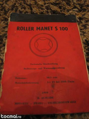 Carte de service roller manet s 100 germana 1959