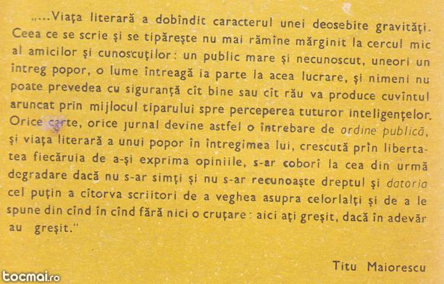 Clasicii nostrii de Vladimir Streinu