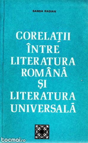 Corelatii Intre Literatura Romana Si Lit. Universala