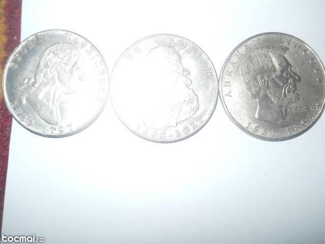8 monede argint cu Presedintii Americani !