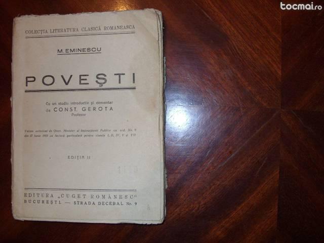 M. Eminescu - Povesti ( editie interbelica, foarte rara )