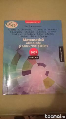 Matematica olimpiade si concursuri scolare IX- XII