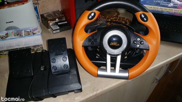 Racing Wheel Drift O. Z - SpeedLink + 2 Jocuri PS3