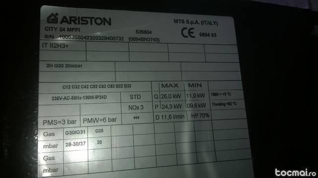 centrala de perete ariston 26 kw