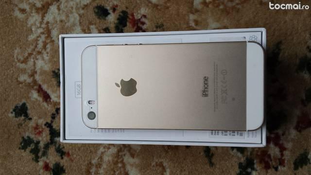 iPhone 5S GOLD 16GB neverlocked impecabil ca nou la cutie