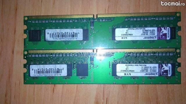 Memorie Kingston 1 GB 2x512 DDR2