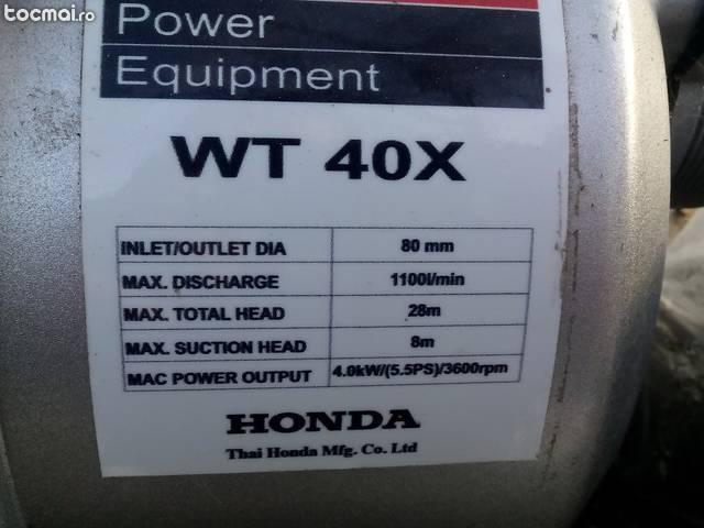 Motopompa de apa HONDA WT 40X