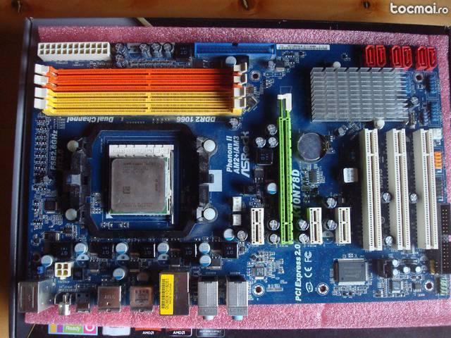 Placa de baza ASRock + Procesor AMD Athlon II X4 3GHz AM3