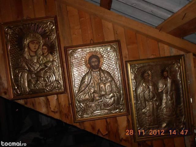Set de trei Icoane ferecate