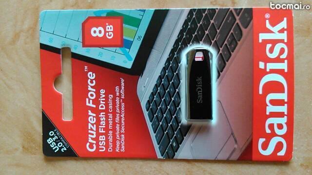 Sandisk Cruzer Force memory stick 8- gb. USB- 3. 0