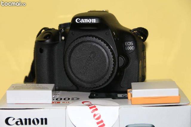 Canon 600D BODY in Garantie pana in 27. 06. 2016