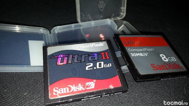 Card memorie Compact Flash CF 8GB , 2 GB Sandisk