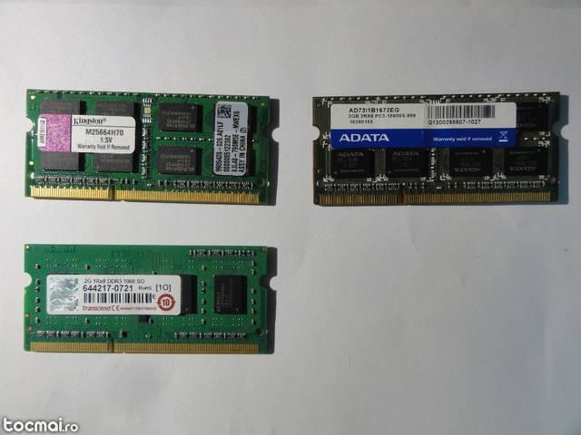 Memorie laptop, 2GB, DDR3, functionala, diverse modele