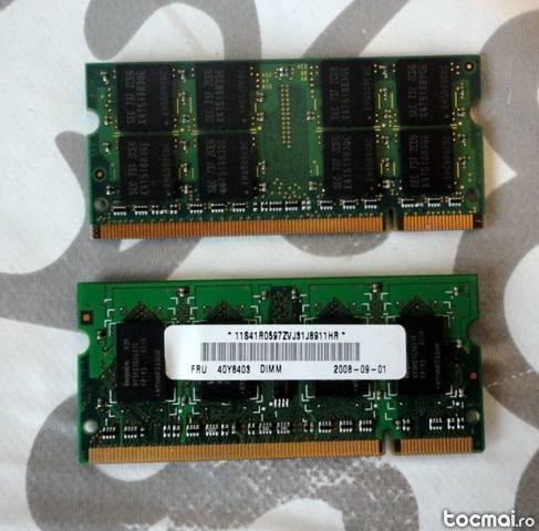 Memorii laptop DDR II 2 Gb kit 1+1 Gb