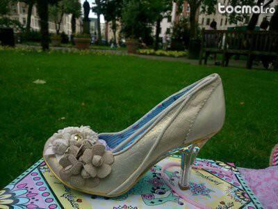 pantofi dama, ivory sidef, marimea 39/ 40