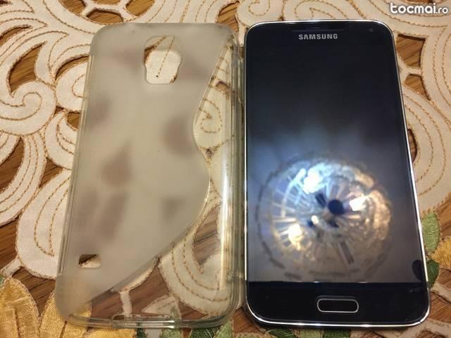 Samsung G900F Galaxy S5 Black 16 Gb Impecabil cu husa