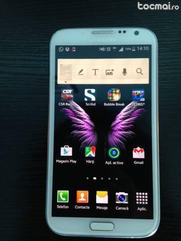 Samsung galaxy note 2, alb, 16 gb + card micro sd 2gb