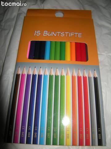 Set 15 creioane colorate noi din Germania