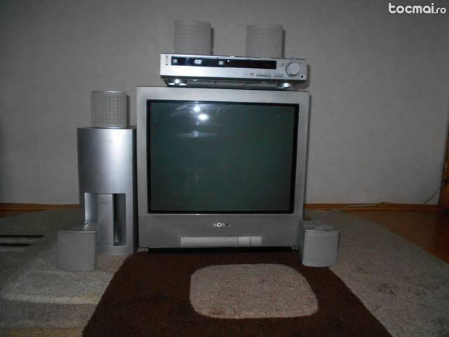 Televizor sony trinitron si dvd player