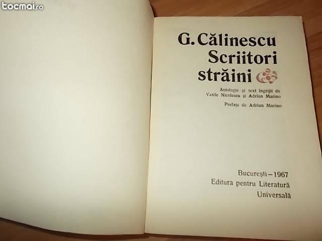 Calinescu - Scriitori straini