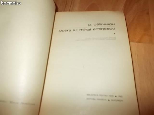 G Calinescu - Opera lui Mihai Eminescu - vol 1 vsi 2