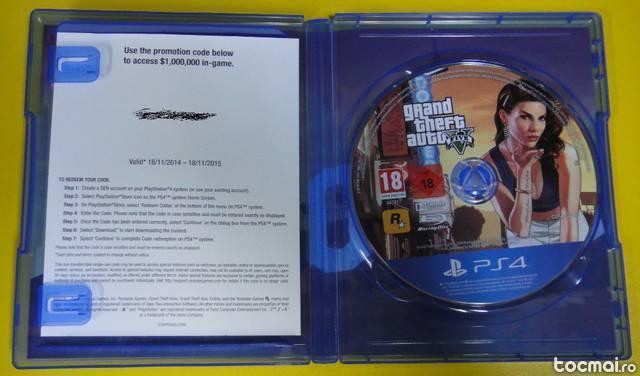 Joc Blu- Ray GTA V (GTA 5) Sony PS4 - Grand Theft Auto Five