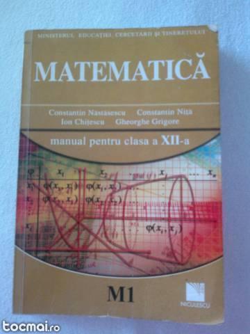 Manual de matematica clasa a xii- a