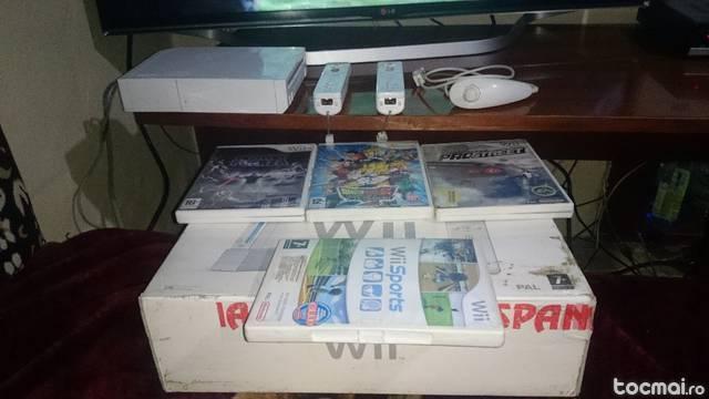 Nintendo Wii cu accesorii si jocuri