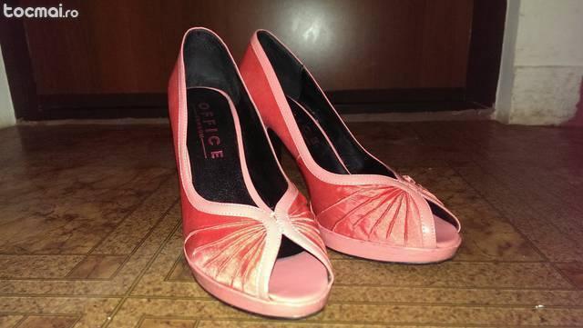 Pantofi Dama 10cm Roz Marime 38
