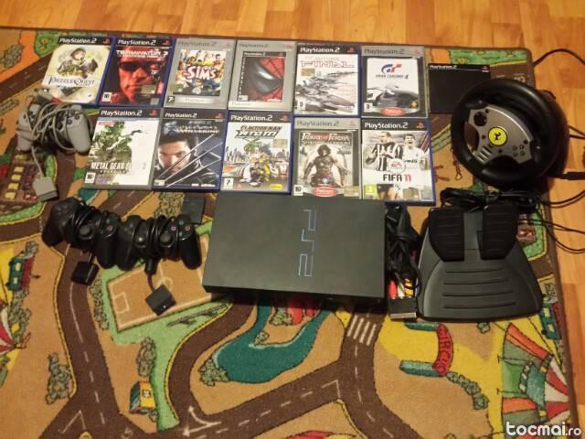 Ps2 phat, 2 manete, memory card sony playstation 2