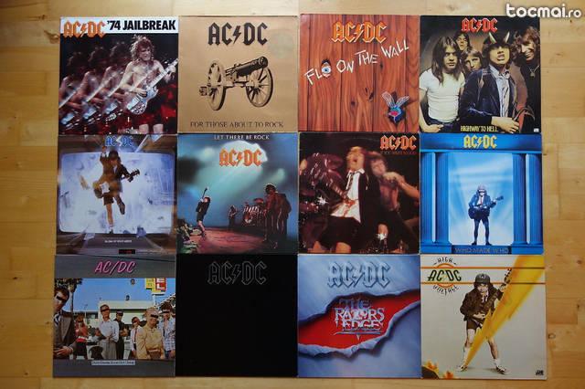 Vinil colectie 12 discuri LP cu AC/ DC de 12