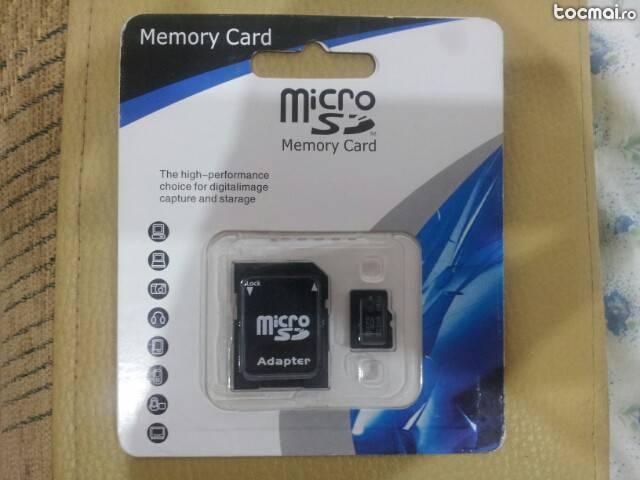 Card micro sd 64 gb cu adaptor sd, nou