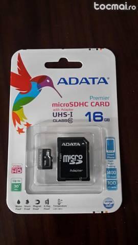 Carduri microSD 16 Gb clasa 10 ADATA