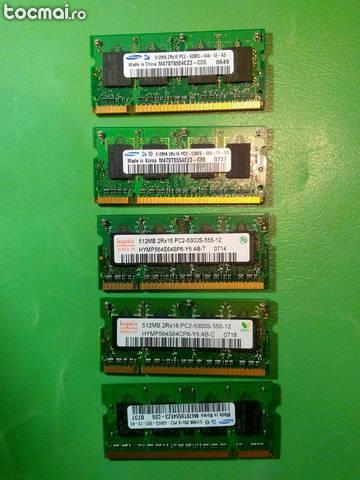 DDR2 512 MB Laptop diferite modele testate