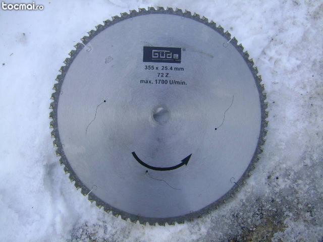Disc circular pentru lemn pastile vidia 355 x 25, 4 mm GUDE