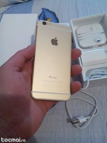 iPhone 6 Gold, 16gb, nou, la cutie, full accesorii