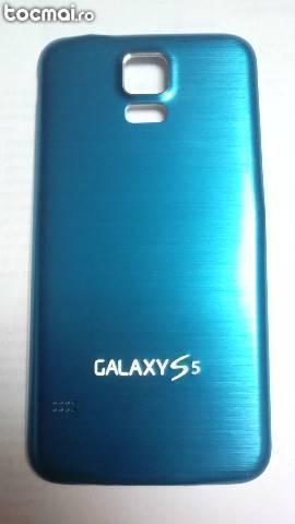 Capac baterie samsung galaxy s5 g900 din aluminiu albastru