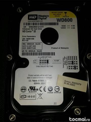 Hard ide western digital 80gb