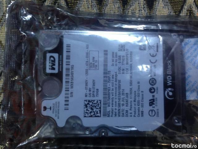 HDD laptop Western Digital 750GB 7200 rpm WD Black SIGILAT!