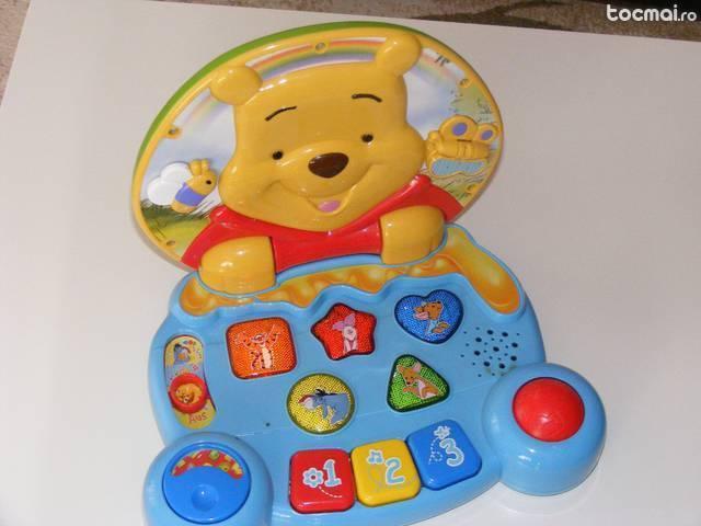 Laptop Winnie the Pooh pt. copii + bonus cuburi