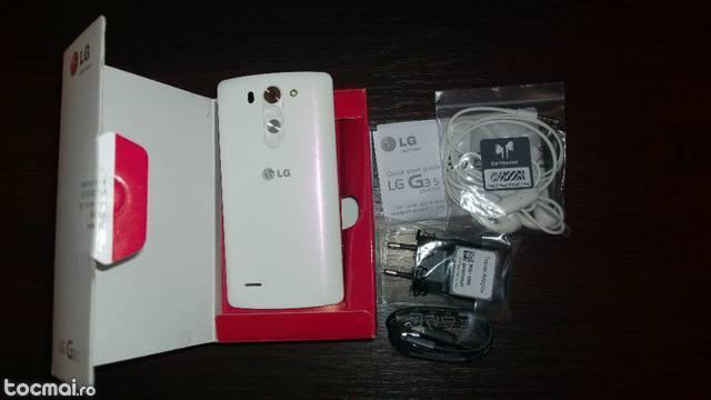 LG G3 S, White, Display 5'', Nou, Garantie 24 luni!